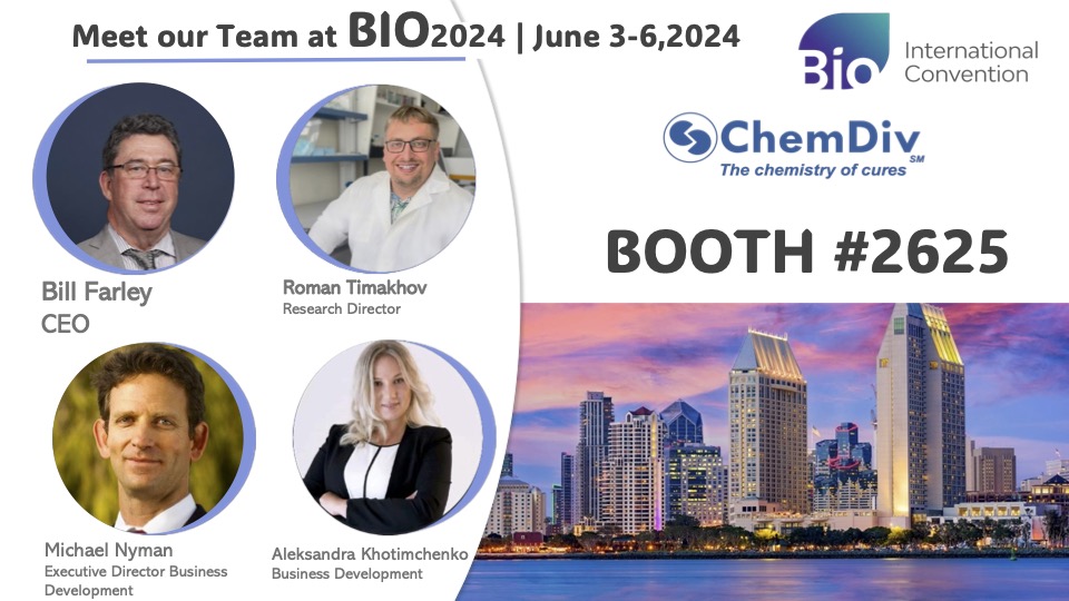 ChemDiv, Inc. is coming to #BIO2024! 